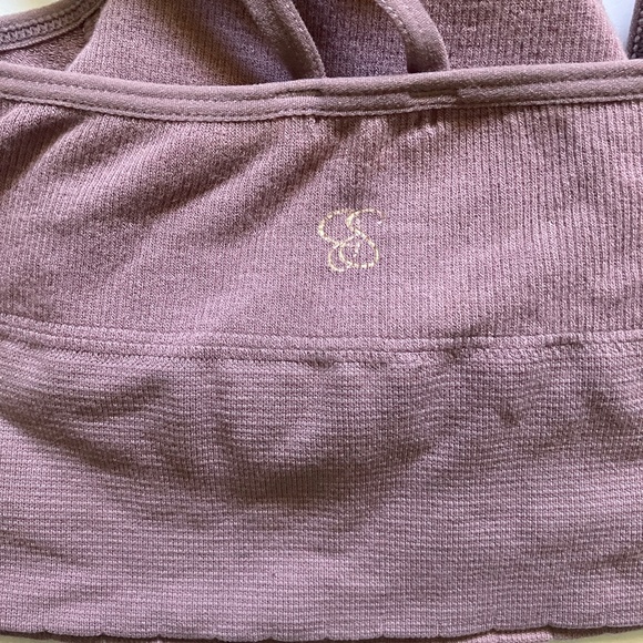 Jessica Simpson sports bra w/ removable padding dusty rose size XS (32A-34B) - Picture 4 of 5